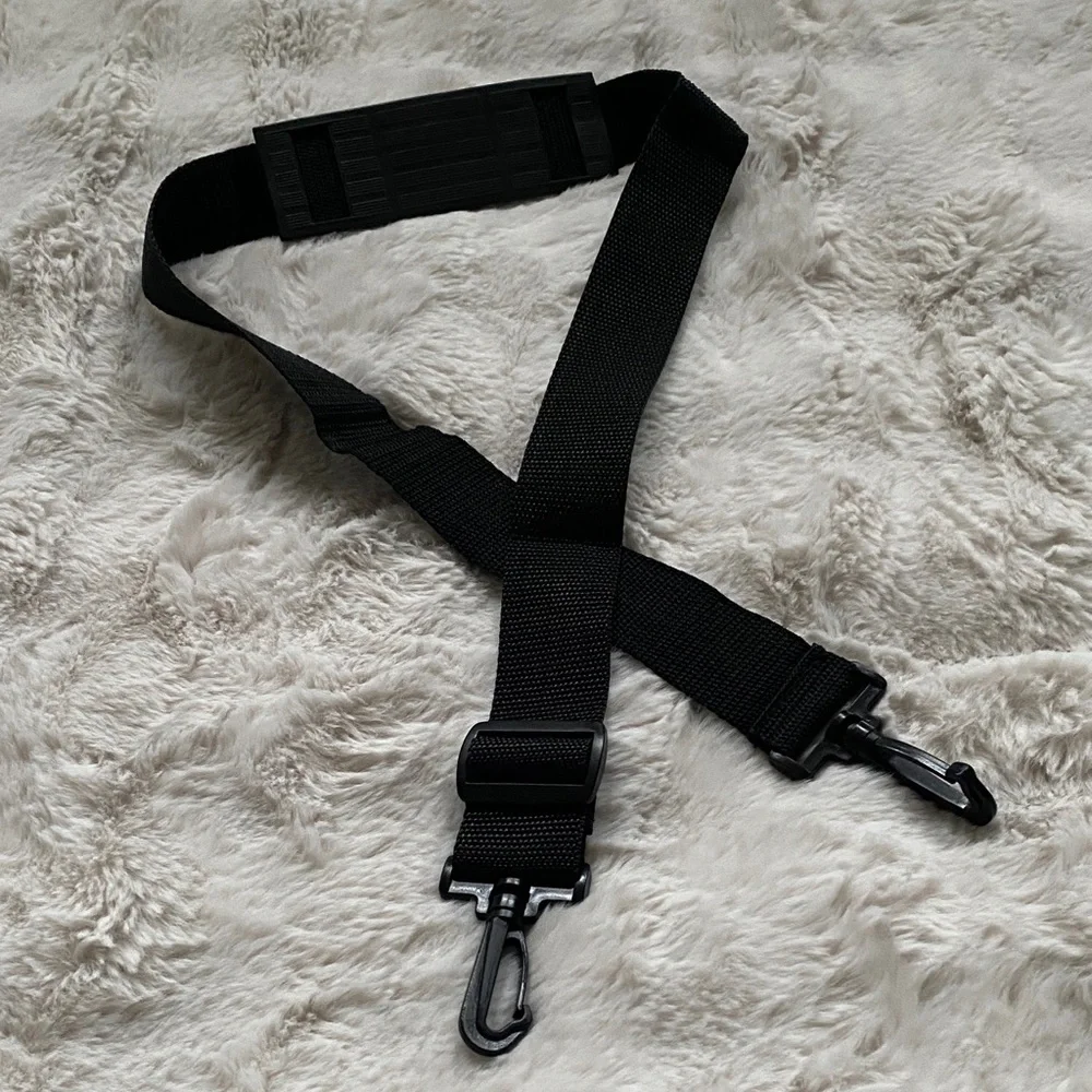 Black Adjustable Men's Woman’s Bag Shoulder Strap